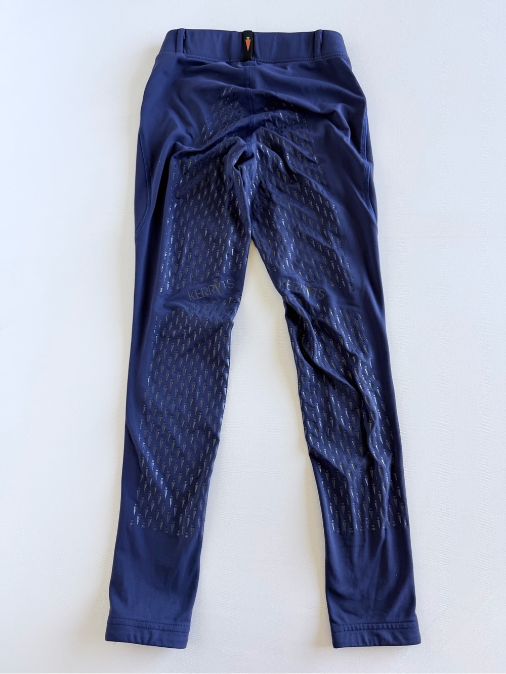 Kerrits GripTek Full Seat Riding Tights Leggings Blue Equestrian Pockets XS - Picture 9 of 13
